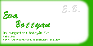 eva bottyan business card